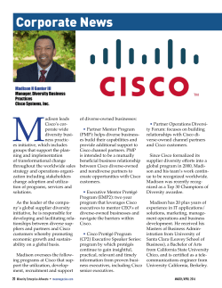 MEA Magaaine features Cisco Supplier Diversity Exec Madison