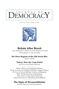 Britain After Brexit - Journal of Democracy