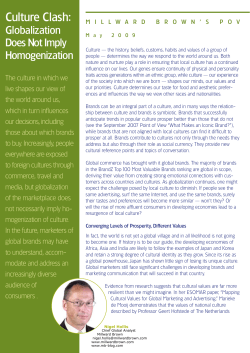 Culture Clash: Globalization Does Not Imply Homogenization