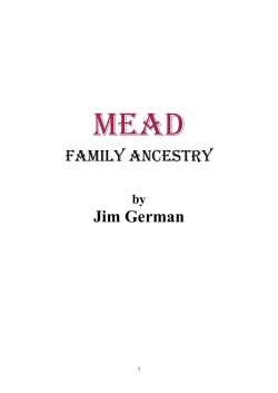 Mead Family Ancestry - Mead