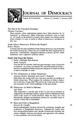 j ournal of democracy