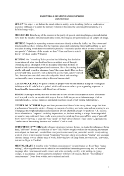 ESSENTIALS OF SPONTANEOUS PROSE Jack Kerouac SET