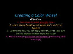 Creating a Color Wheel