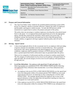 GPS - Cape Fear Public Utility Authority
