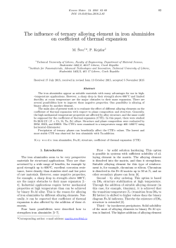 The influence of ternary alloying element in iron aluminides on