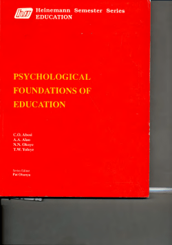 Psycho-social Values and Education