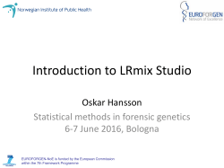 Introduction to LRmix Studio