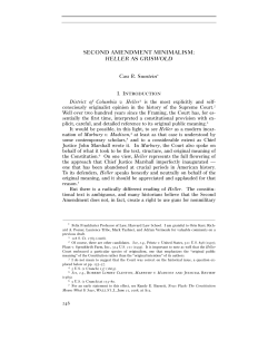 second amendment minimalism: heller as
