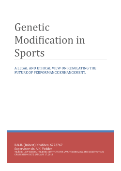 Genetic Modification in Sports