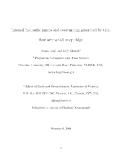 Internal hydraulic jumps and overturning generated by tidal flow
