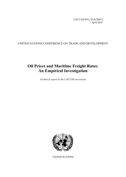 Oil Prices and Maritime Freight Rates: An Empirical
