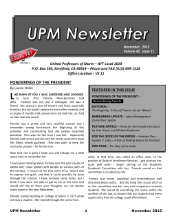 November - UNITED PROFESSORS of MARIN