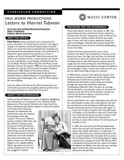 Letters to Harriet Tubman