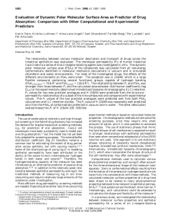 Evaluation of Dynamic Polar Molecular Surface Area as Predictor of