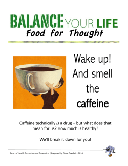 Food for Thought: Caffeine