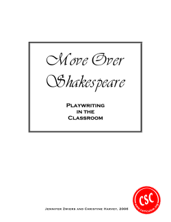 Move Over Shakespeare - Nipissing University Word