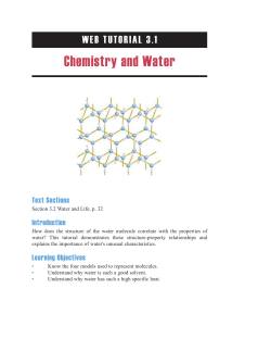 Chemistry and Water