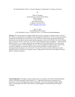 The Dueling Models: NEG vs Amenity Migration in Explaining U.S.