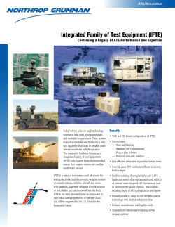 Integrated Family of Test Equipment (IFTE)