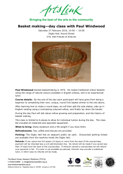 Basket making&mdash;day class with Paul Windwood