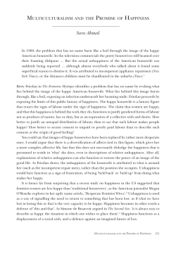 Sara Ahmed - Goldsmiths, University of London