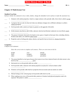 Chapter 15 Multi-format Test