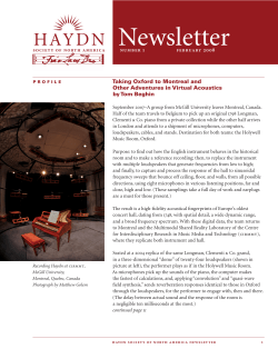 Newsletter - Haydn Society of North America