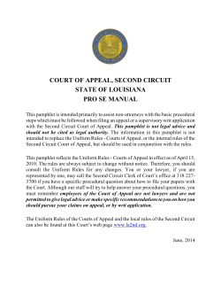 Now - Louisiana Second Circuit Court of Appeal