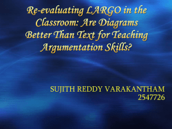 Re-evaluating LARGO in the Classroom: Are Diagrams Better Than