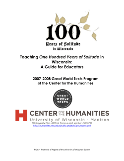 Teaching One Hundred Years of Solitude in Wisconsin: A Guide for