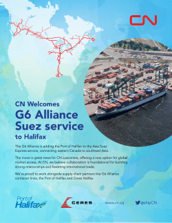 G6 Alliance Suez service