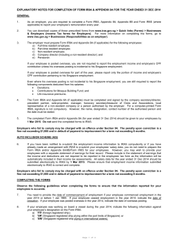 Form IR8A Explanatory Notes