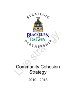 Community Cohesion Strategy - Blackburn with Darwen Council