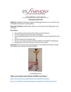 Dancing Gerald Craft Objective: Students will create a dancing