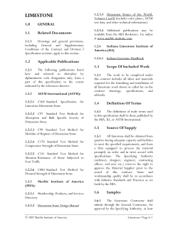Limestone Information