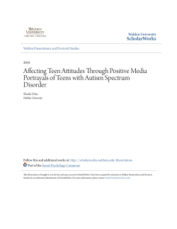 Affecting Teen Attitudes Through Positive Media