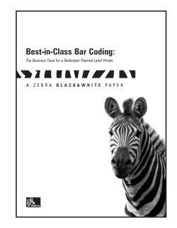 Best-in-Class Bar Coding: