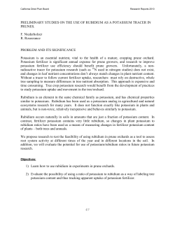 47 PRELIMINARY STUDIES ON THE USE OF RUBIDIUM AS A