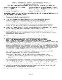 Rules - Florida Strawberry Festival