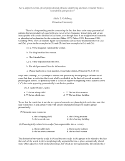 Are a-adjectives like afraid prepositional phrases underlying and