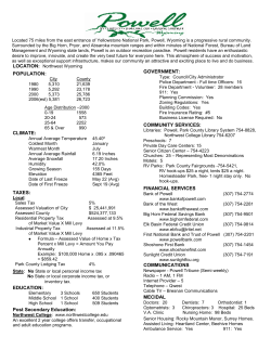 POPULATION: CLIMATE: TAXES: EDUCATION: Post Secondary