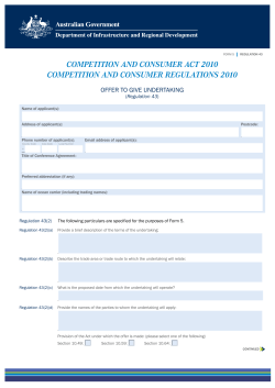 PDF: 368 KB - Department of Infrastructure and Regional