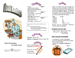 Food Handler Pamphlet