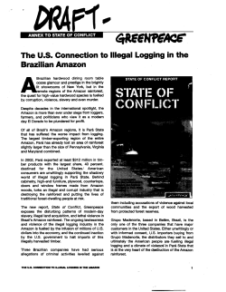 The U.S. Connection to Illegal Logging in the Brazilian Amazon