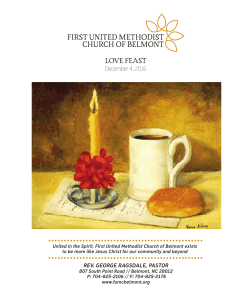 love feast - FUMC Belmont