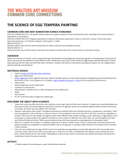 the science of egg tempera painting