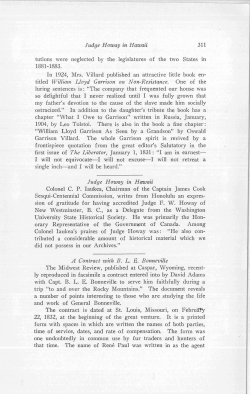 Judge Howay in Hawaii 311 titled William Lloyd Garrison on Non