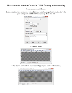 How to create a custom brush in GIMP for easy