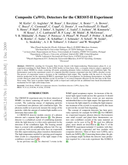 Composite CaWO4-Detectors for the CRESST-II