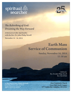 Earth-Mass-bulletin - First Community Church